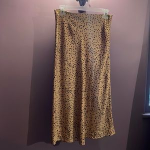 Leopard Print Midi Skirt